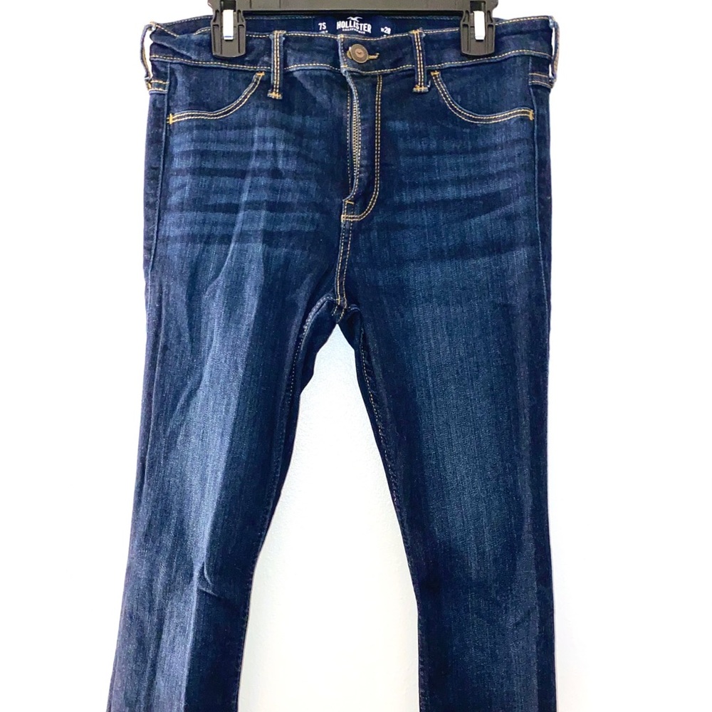 dark wash high rise jeans